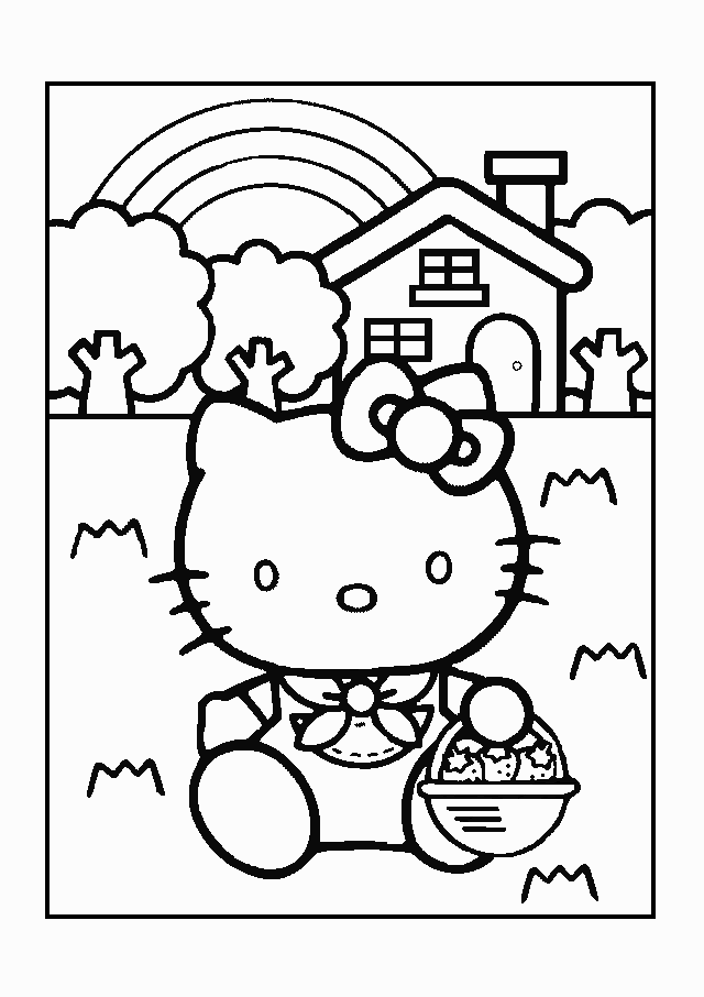 Hello Kitty Coloring Pages - printable - pages Ã  colorier - Ñ€Ð°ÑÐºÑ€Ð°ÑÐºÐ¸ - ØªÙ„ÙˆÙŠÙ† ØµÙØ­Ø§Øª - è‘—è‰²é  - ç€è‰²ãƒšãƒ¼ã‚¸ - halaman mewarnai - #6